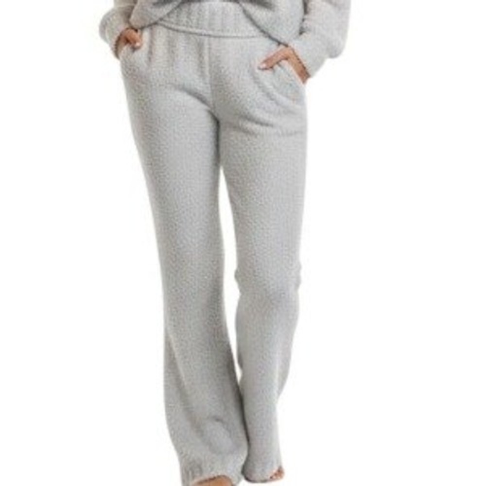 Out From Under Pants Womens S Gray Fleece Straight Leg Cozy Lounge Sweatpants